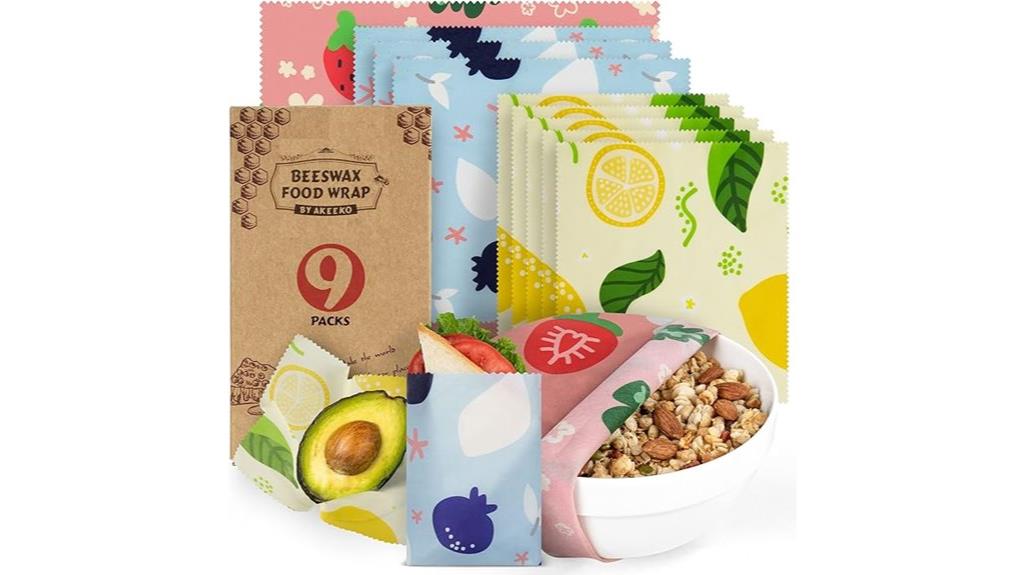 reusable beeswax food wraps