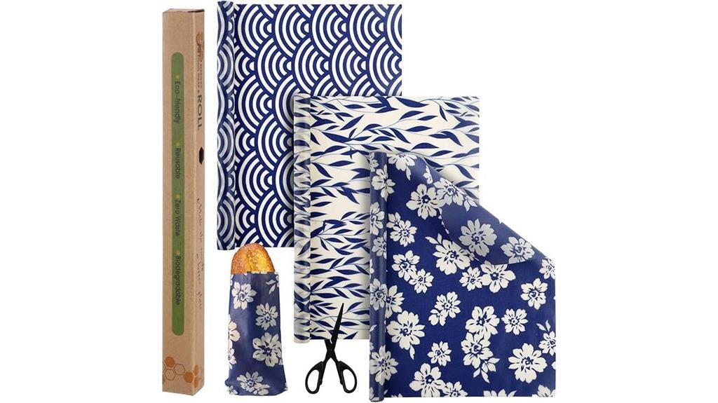 reusable beeswax wraps set