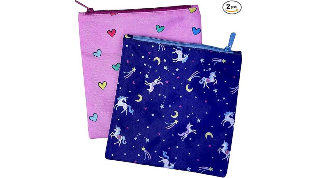 reusable fabric snack bags