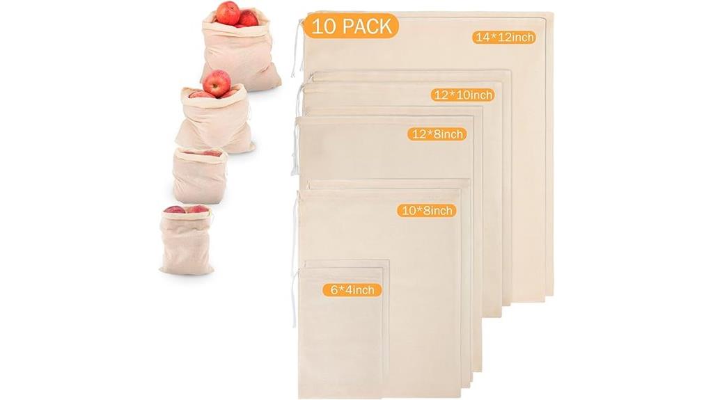 reusable multi size nut milk bags