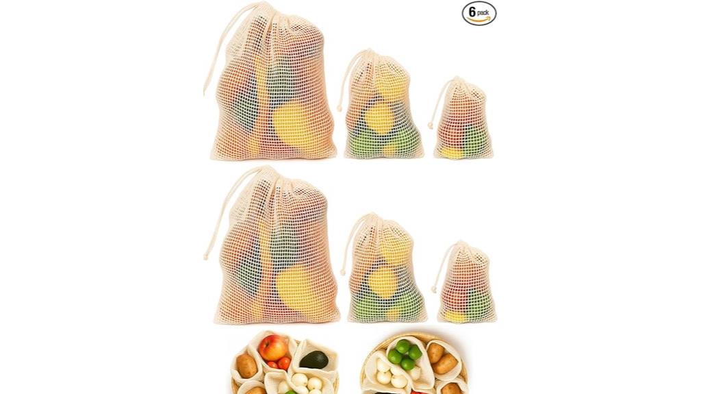 reusable organic mesh bags