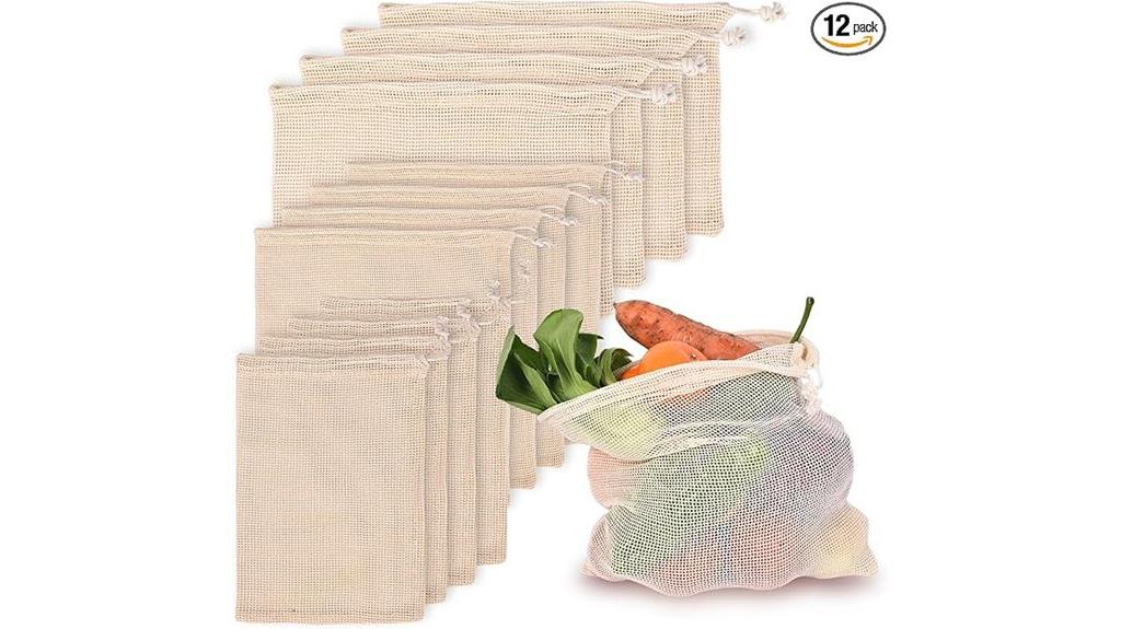 reusable vegetable fruit bags
