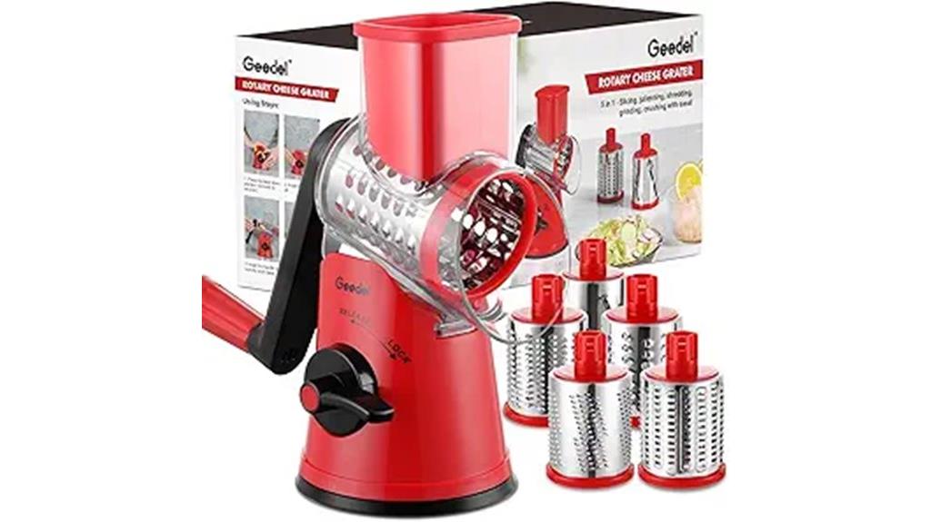 rotary grater with handle
