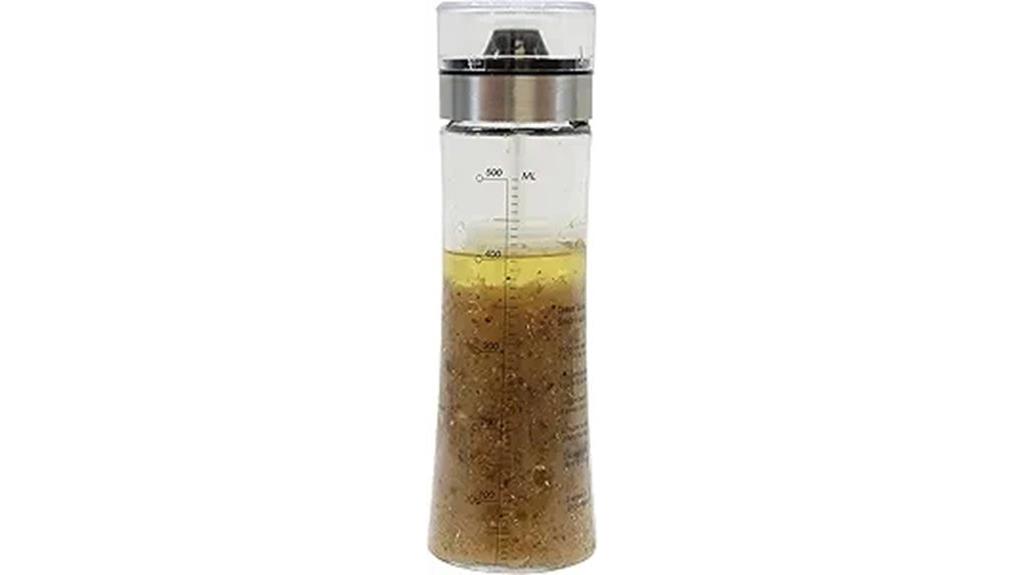 salad dressing shaker with pour