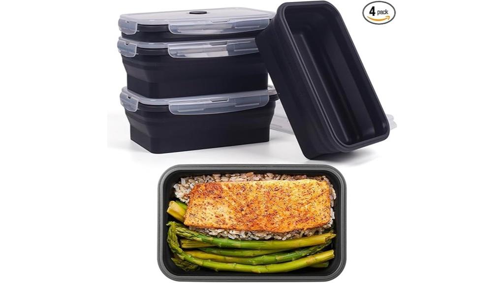 set of four collapsible containers