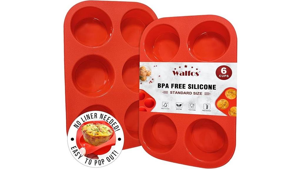 silicone muffin baking pans