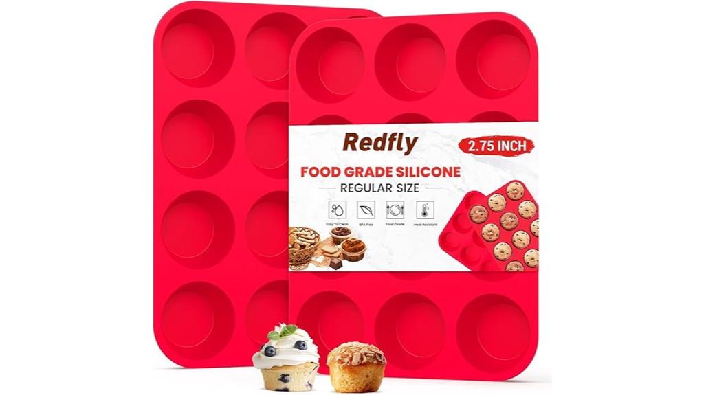 silicone muffin cupcake pans