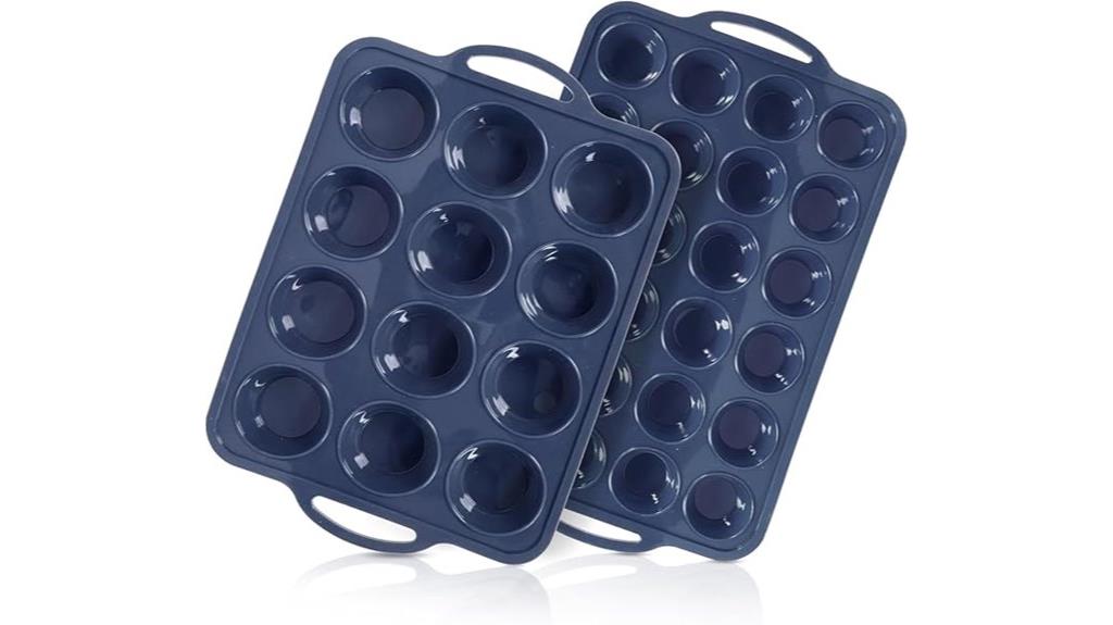 silicone muffin pans set