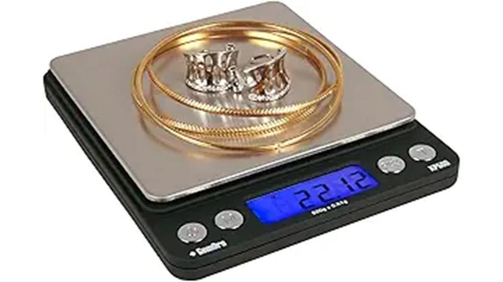 silver platinum digital scale