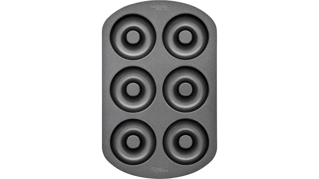 six cavity doughnut pan