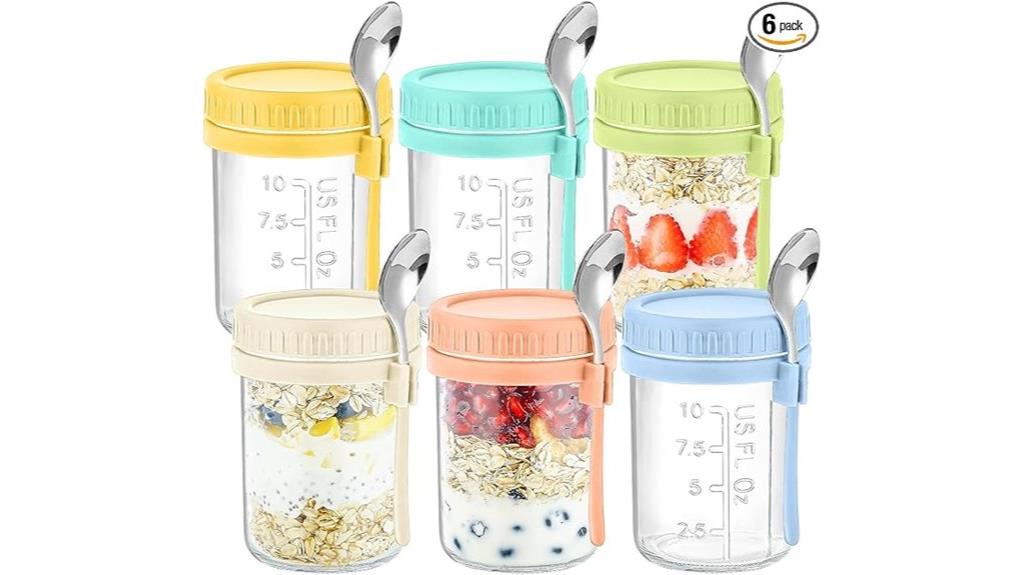 six pack oats containers