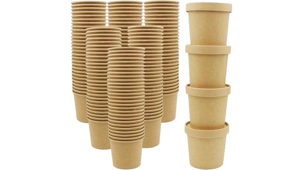 sixty kraft soup containers