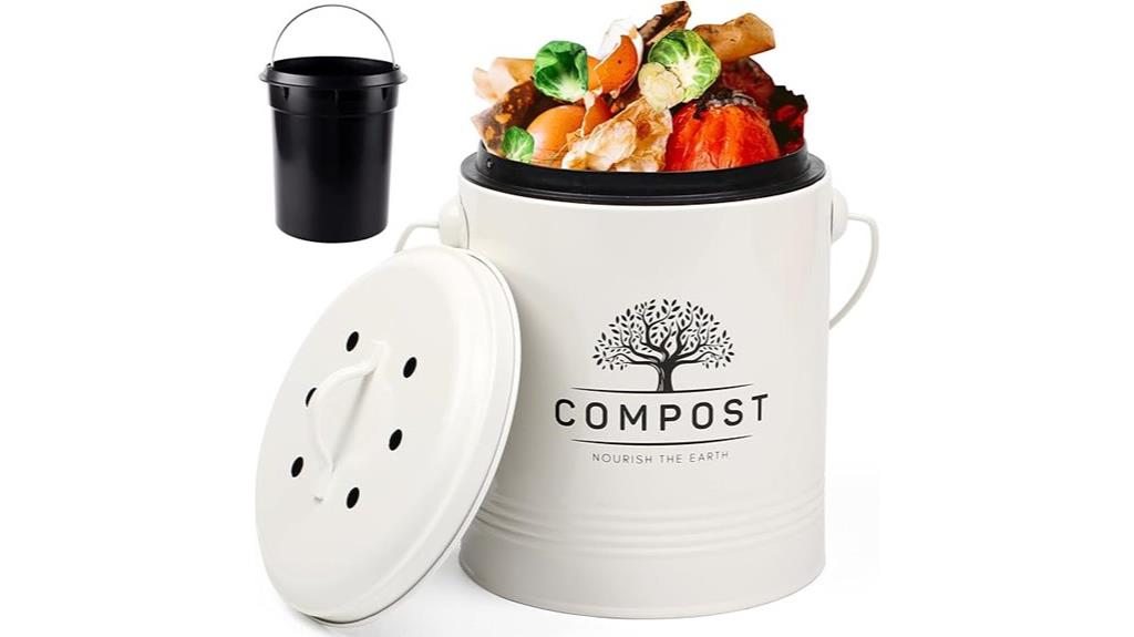 small countertop compost bin