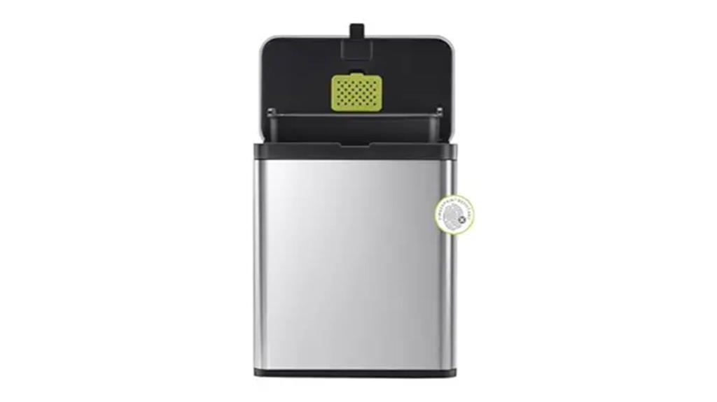 stainless steel 7l bin