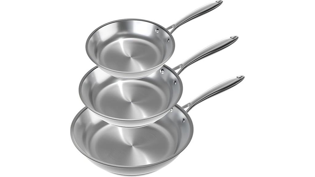 stainless steel cooking set
