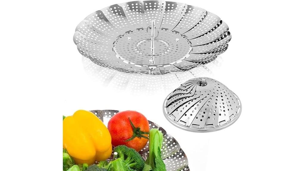 stainless steel foldable steamer