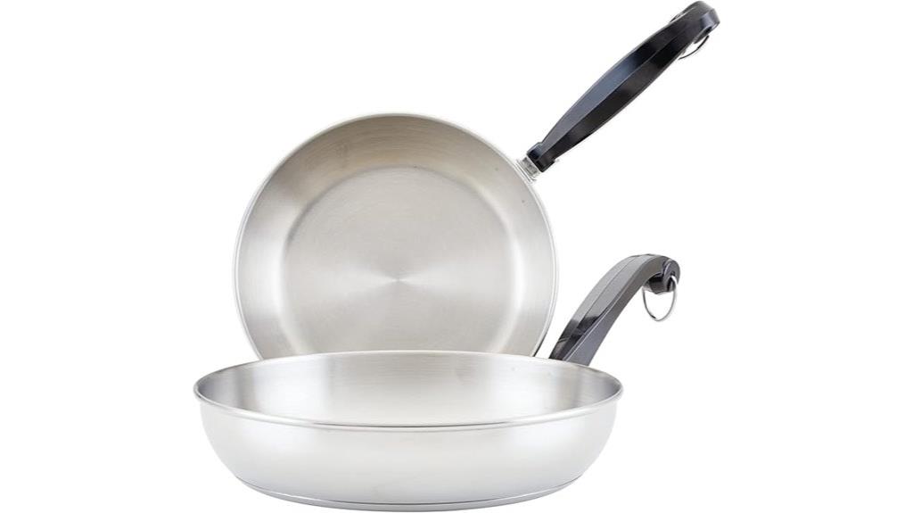 stainless steel frying pans