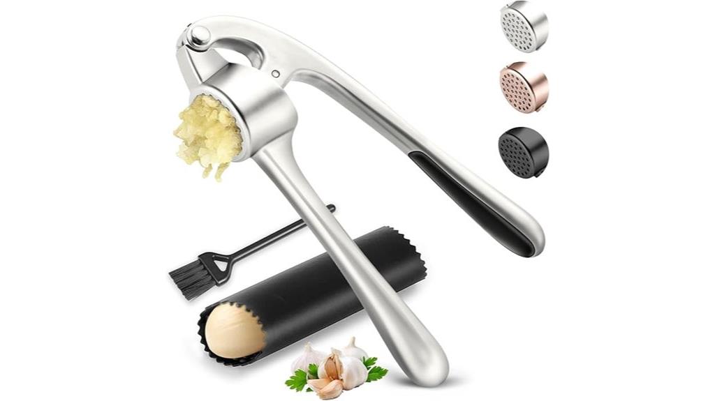 stainless steel garlic mincer
