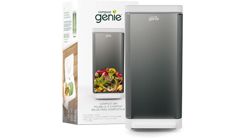 stainless steel kitchen compost bin