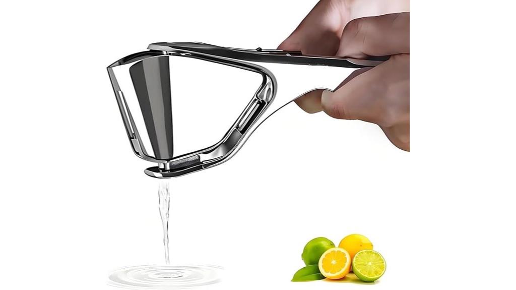 stainless steel lemon squeezer