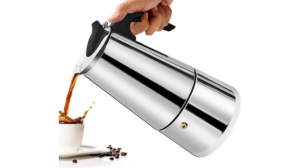 stainless steel stovetop espresso