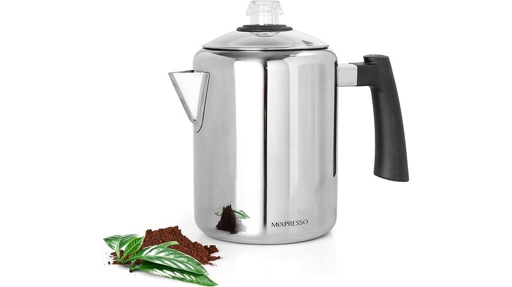 stainless steel stovetop percolator