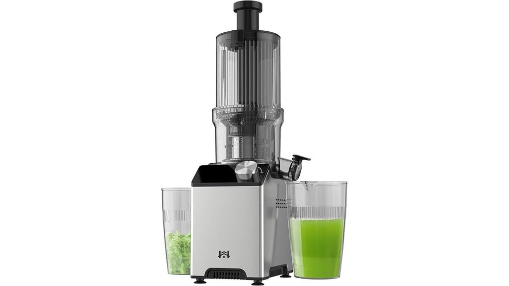 stainless steel wide feed juicer