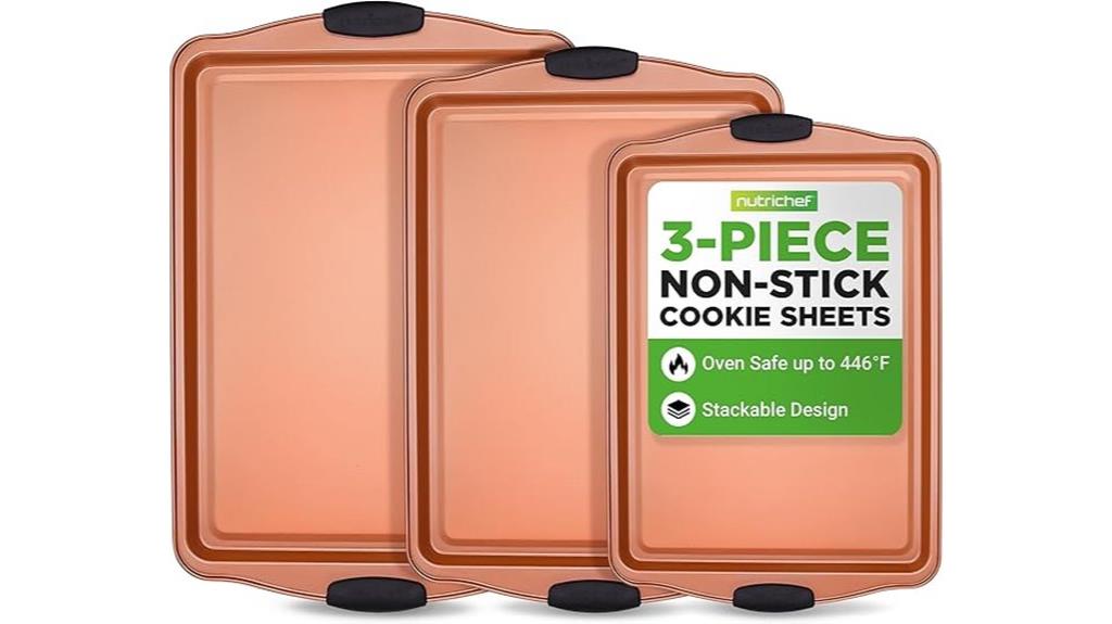 three piece baking pan set