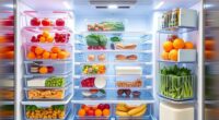 top space saving fridge storage