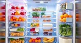 top space saving fridge storage