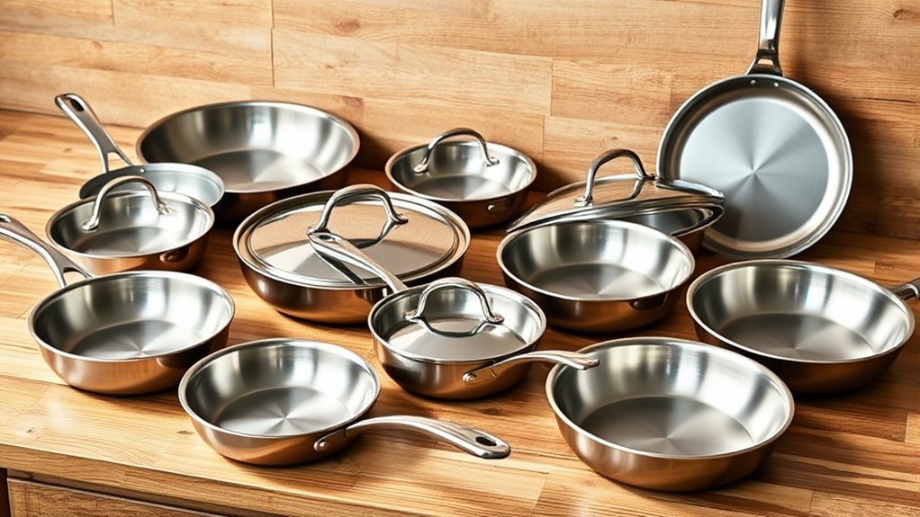 top stainless steel skillet sets