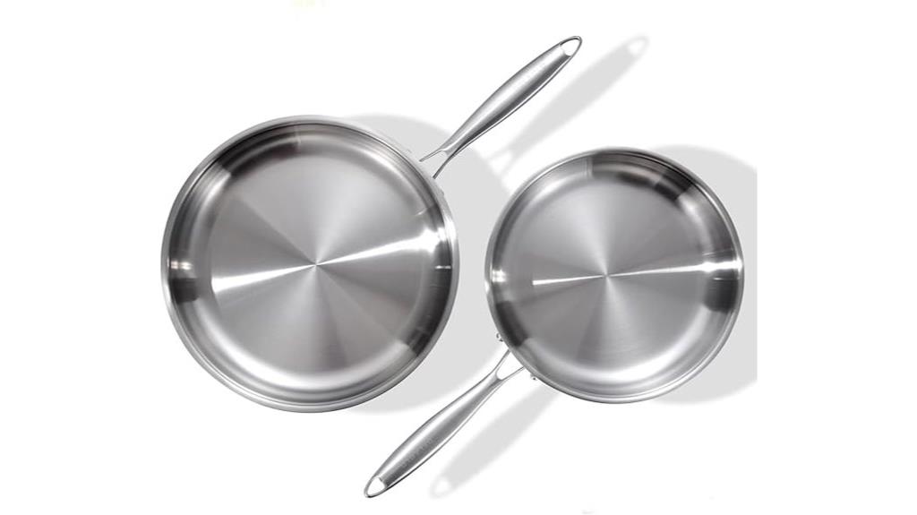tri ply stainless steel pans