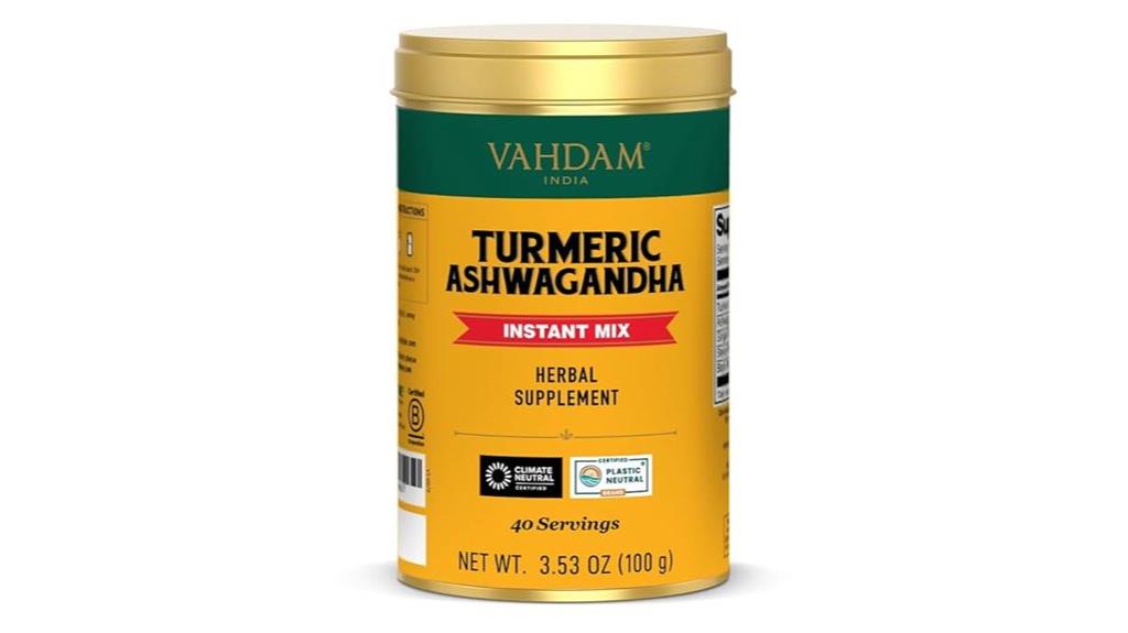turmeric ashwagandha herbal supplement