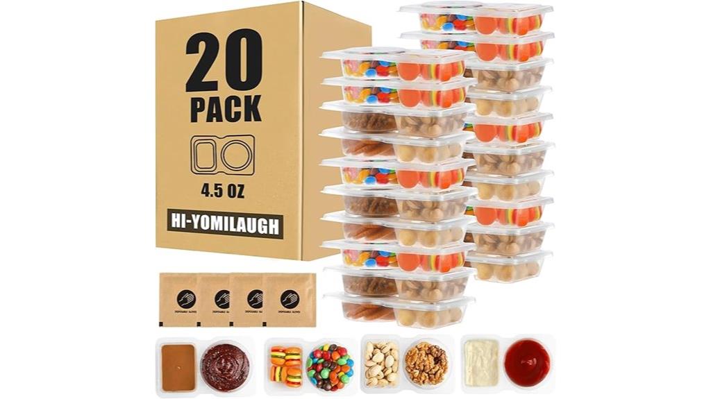 twenty reusable snack sets