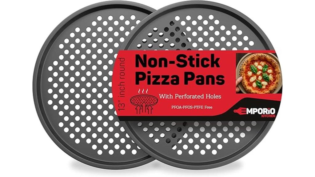 two 13 inch non stick pans