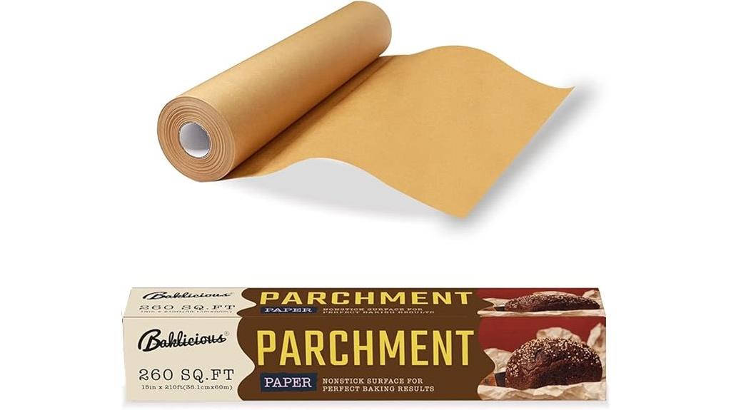 unbleached baking parchment roll
