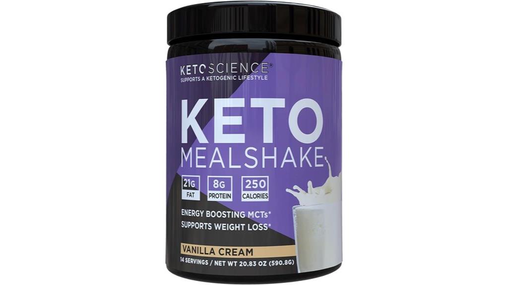 vanilla keto meal shake