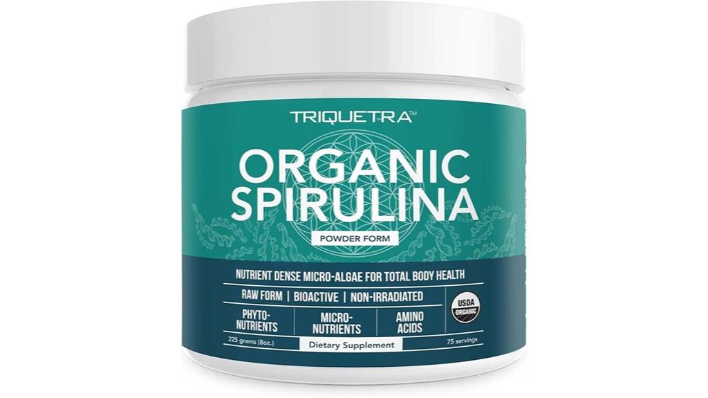 vegan organic spirulina powder