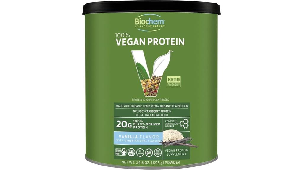 vegan protein powder package