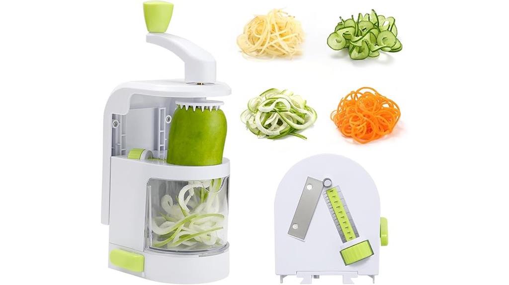 versatile vegetable spiralizer with suction