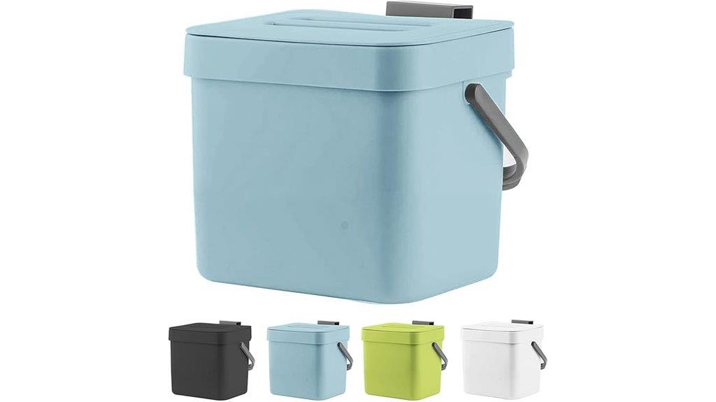 wall mounted kitchen compost bin