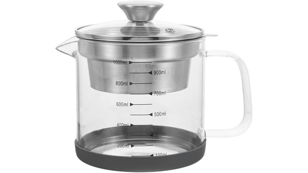 yogurt strainer glass teapot