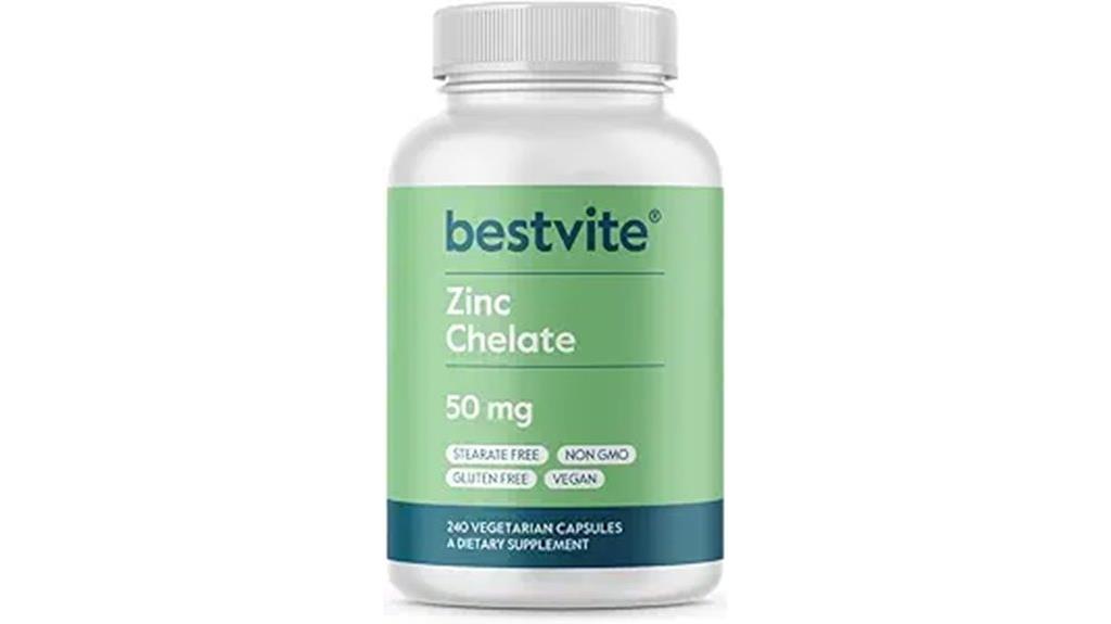 zinc chelate 50mg capsules