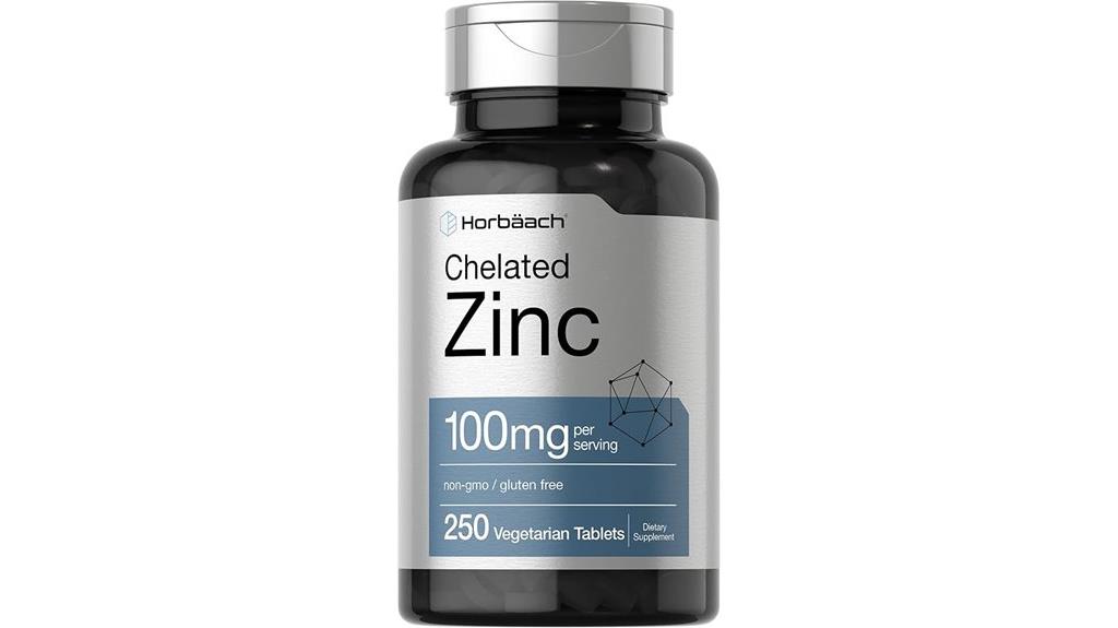 zinc supplement 100mg dosage