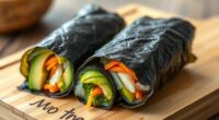 avocado crunchy nori rolls