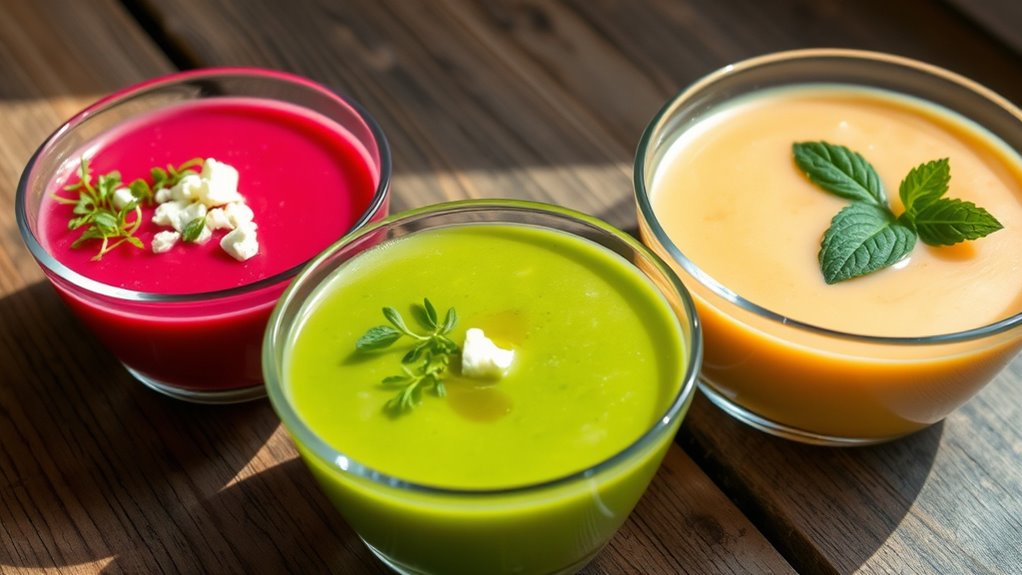cold seasonal raw soup options