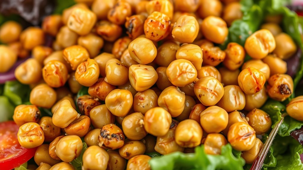 crunchy legume salad toppings