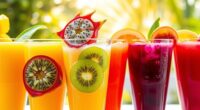 exotic fruit tropical juices