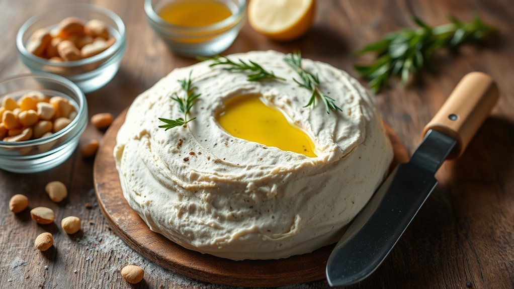 fermented nut cheese art