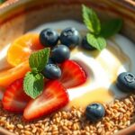 Ancient Grain Breakfast Bowls With Fruit healthy grain fruit bowls